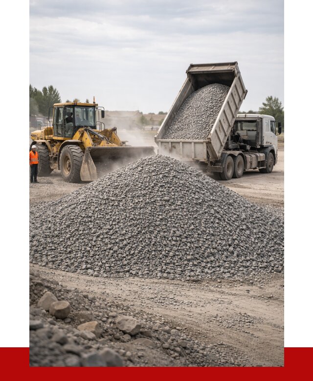 Купить щебень с доставкой в Мирном от 2527 руб. | ПРОНЕРУДМир