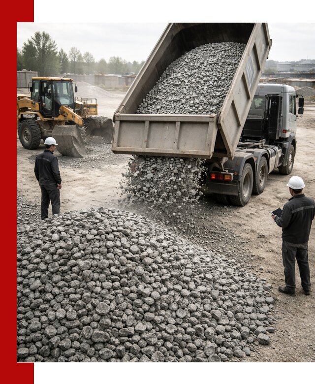 Доставка гранитного щебня фракции 20-40 в Мирном
