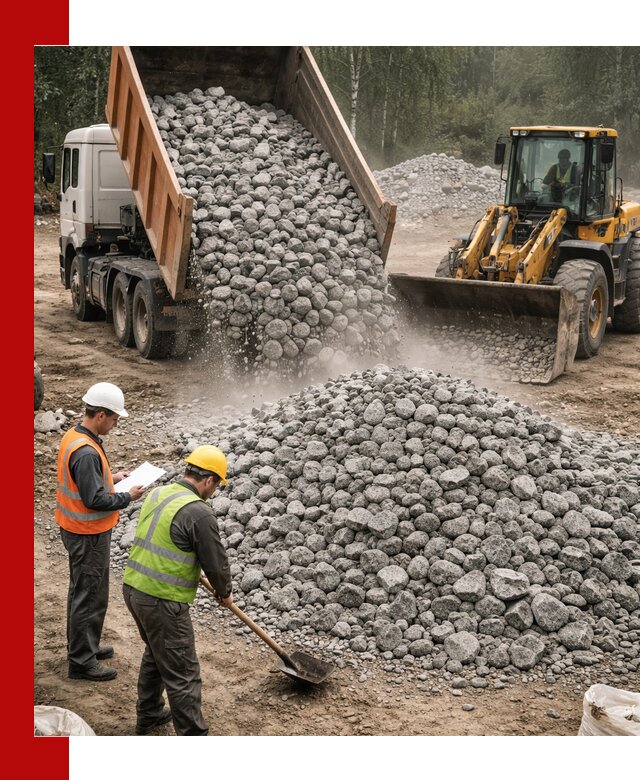 Гранитный щебень фракция 70-150 доставка в Мирном