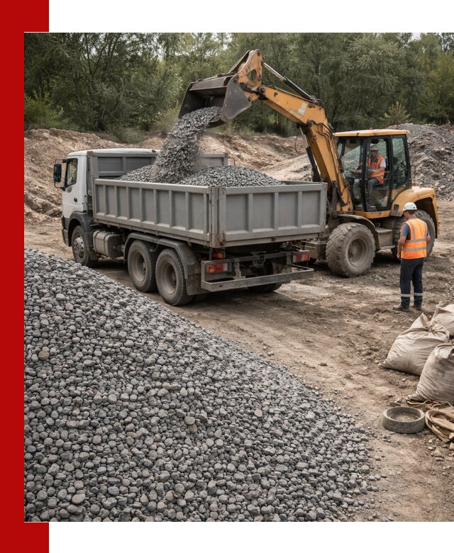 Доставка гравийного щебня в Мирном оптом и в розницу