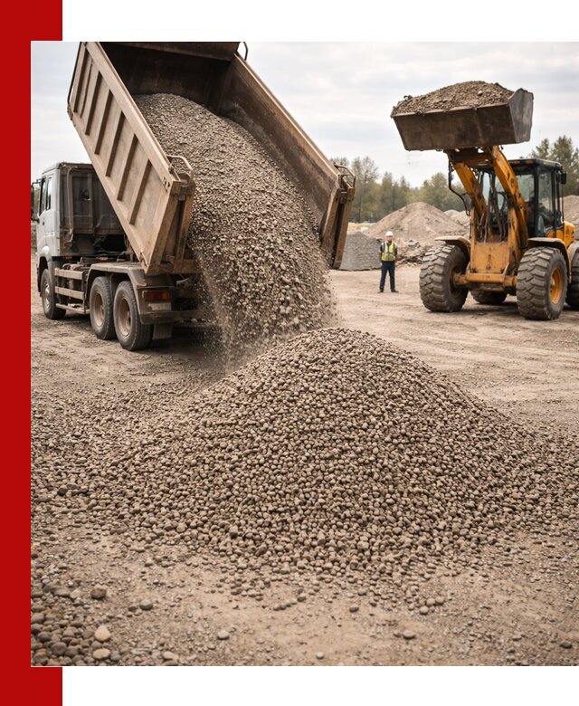 Гравийный щебень фракция 3–10 с доставкой в Мирном