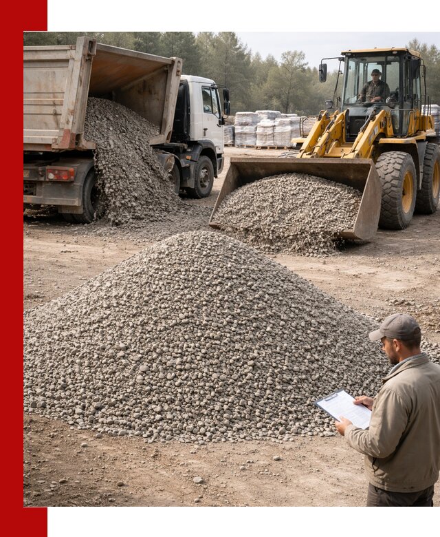 Гравийный щебень фракция 5–10 с доставкой в Мирном
