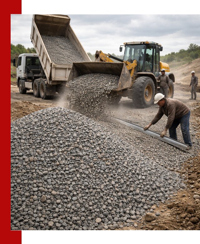Гравийный щебень фракция 5-20 с доставкой в Мирном