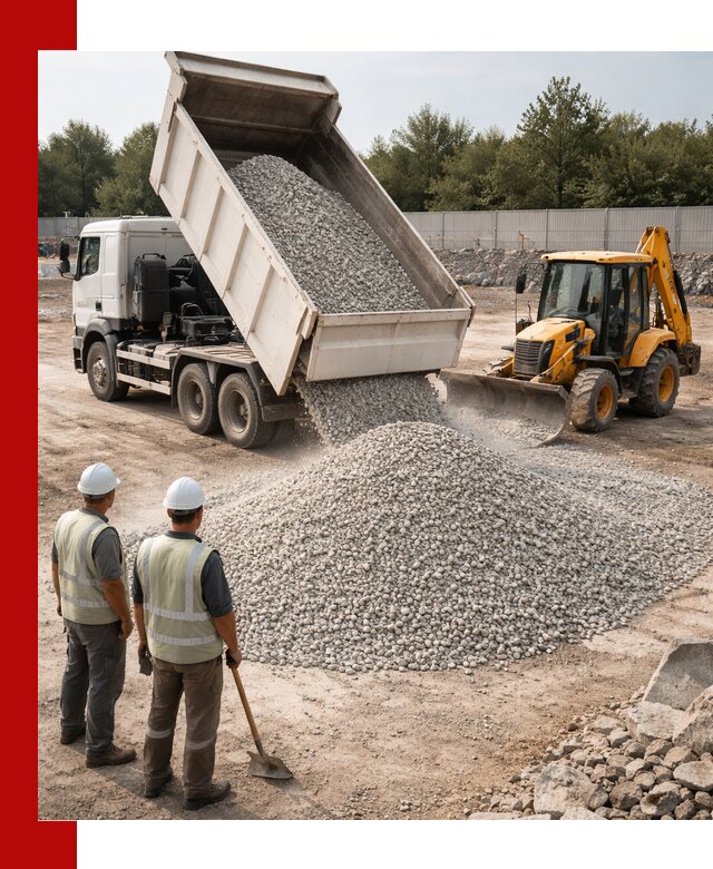 Купить известняковый щебень фракции 5–10 мм с доставкой в Мирном