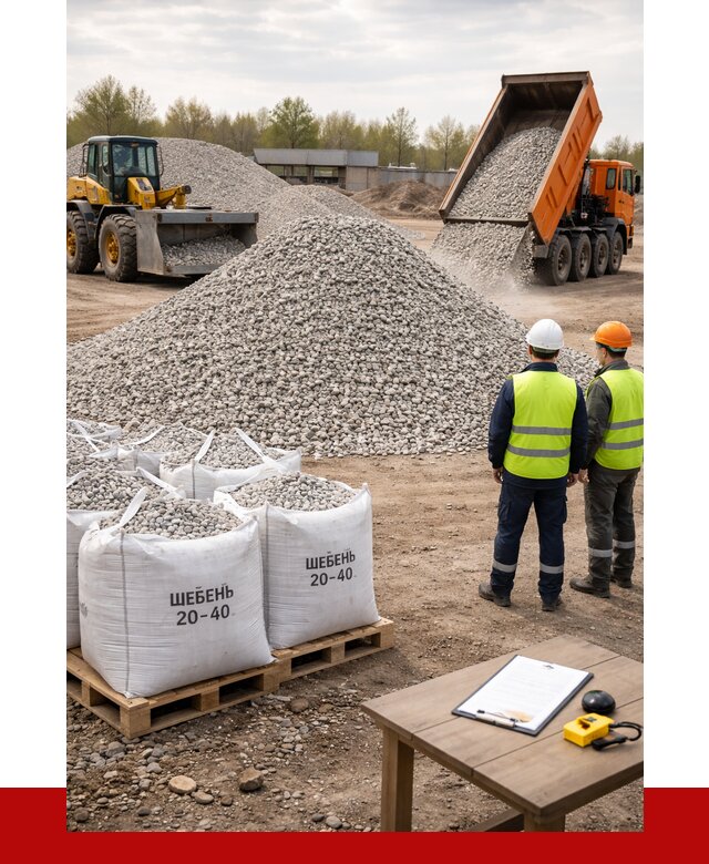 Известняковый щебень 20-40 в Мирном от 2123 р. ПРОНЕРУДМир