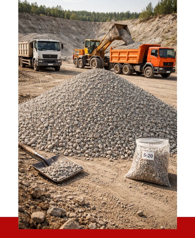 Доломитовый щебень фр. 5-20 в Мирном от 4246 р. | ПРОНЕРУДМир
