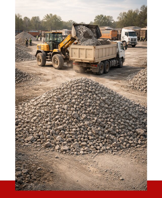 Вторичный щебень фракция 40-70 в Мирном от 1759 р, ПРОНЕРУДМир