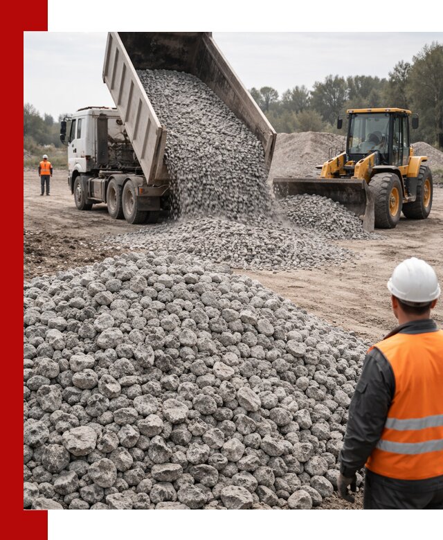 Доставка бетонного щебня фракции 20-40 в Мирном