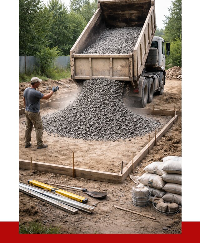Купить щебень для фундамента в Мирном от 4549 р. | ПРОНЕРУДМир