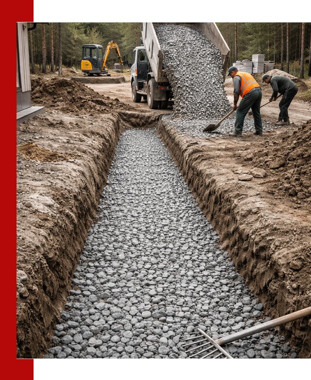 Щебень для дренажа с доставкой в Мирном высокого качества