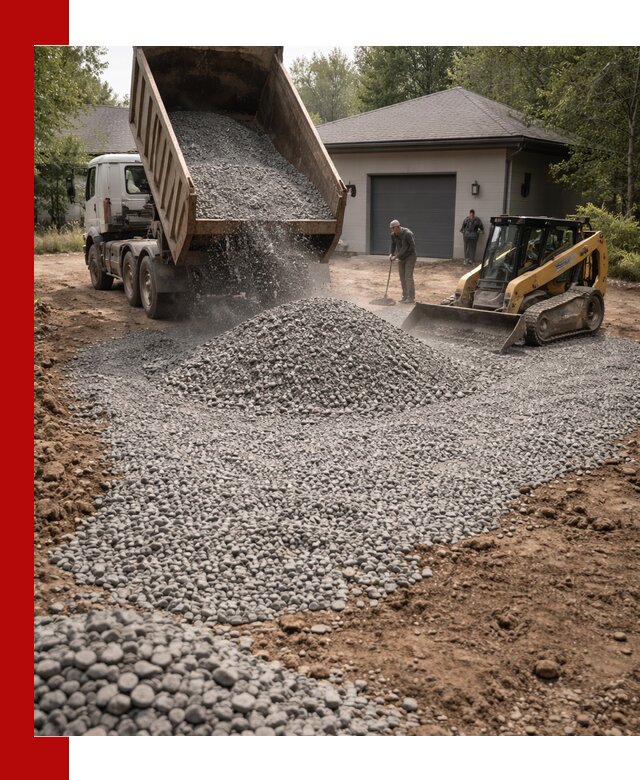 Щебень для парковки в Мирном: доставка и укладка качественного материала