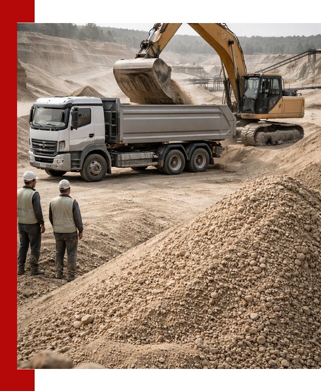 Карьерный крупнозернистый песок с доставкой в Мирном