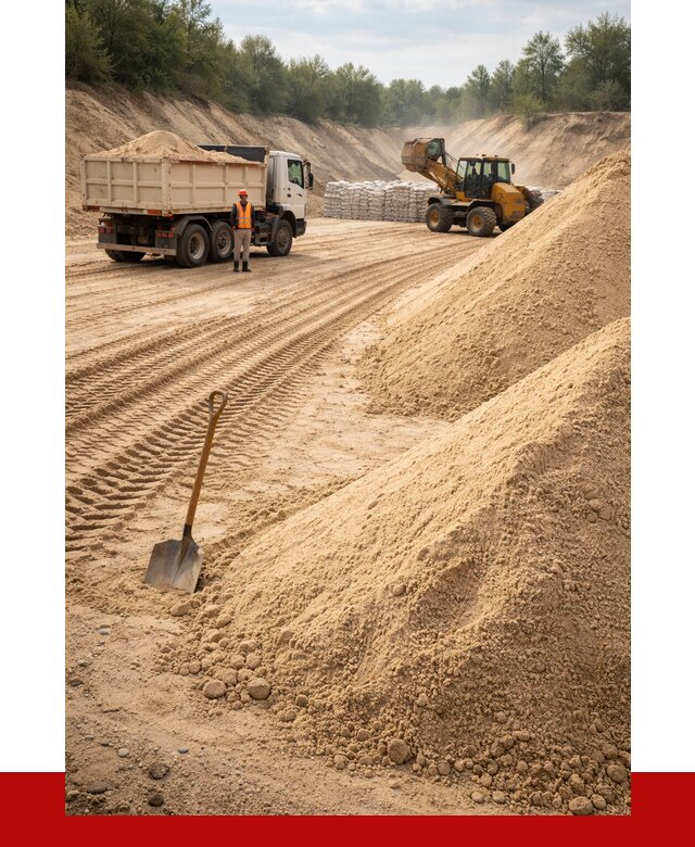 Карьерный песок мелкозернистый в Мирном от 9098 р. | ПРОНЕРУДМир