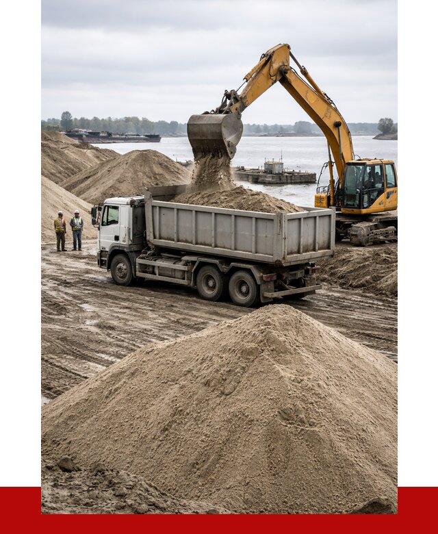 Купить речной песок навалом в Мирном от 1820 р., ПРОНЕРУДМир