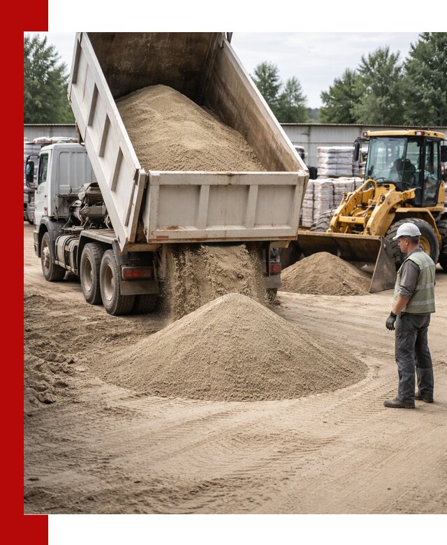 Поставка и доставка песка для бетона в Мирном