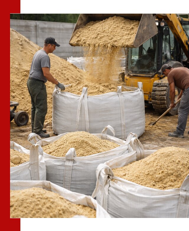Поставка качественного песка для кладки в Мирном