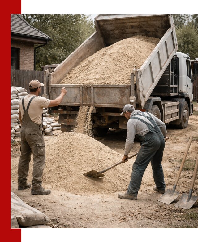 Песок для штукатурки с доставкой в Мирном качественный и чистый