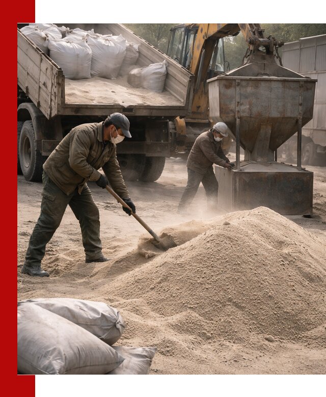 Кварцевый песок для пескоструя в Мирном — доставка и качество