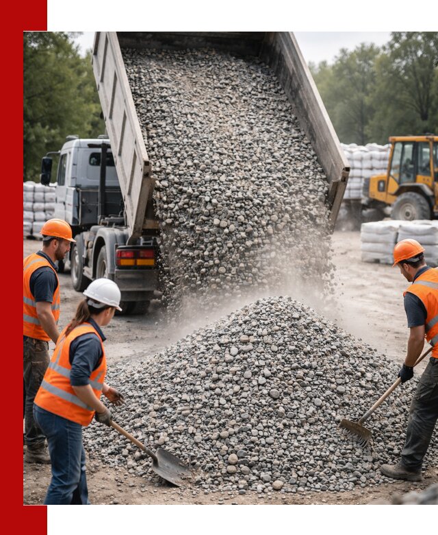 Доставка гравия и камня в Мирном оптом и в розницу