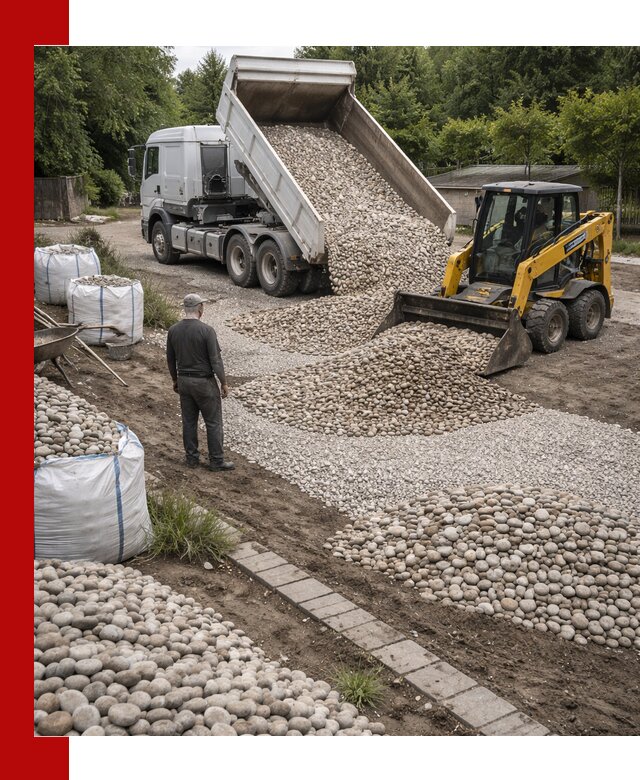 Доставка морской гальки оптом и в розницу в Мирном