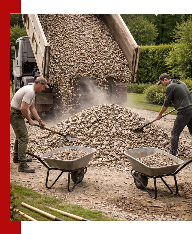 Доставка и продажа декоративной гальки в Мирном