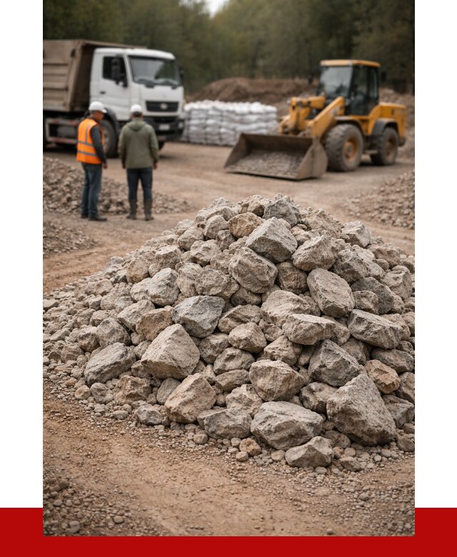 Купить бутовый камень с доставкой в Мирном от 2325 р. | ПРОНЕРУДМир