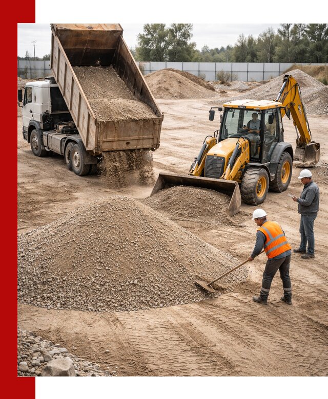 Поставка и доставка ПГС С4 в мешках и самосвалах в Мирном