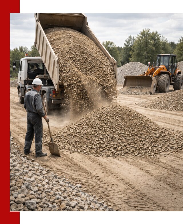 Доставка щпс С3 в Мирном самосвалами и бортовыми грузовиками