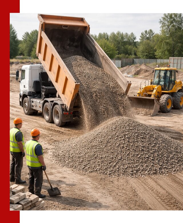 Доставка щебёночно-песчаной смеси ЩПС С7 в Мирном