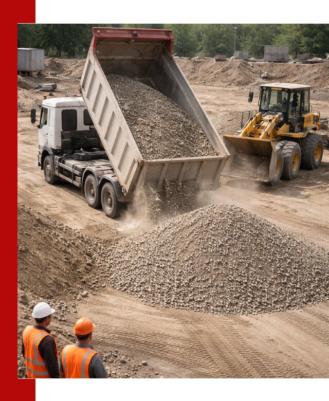 Щебень с песком (ЩГПС С2) с доставкой в Мирном