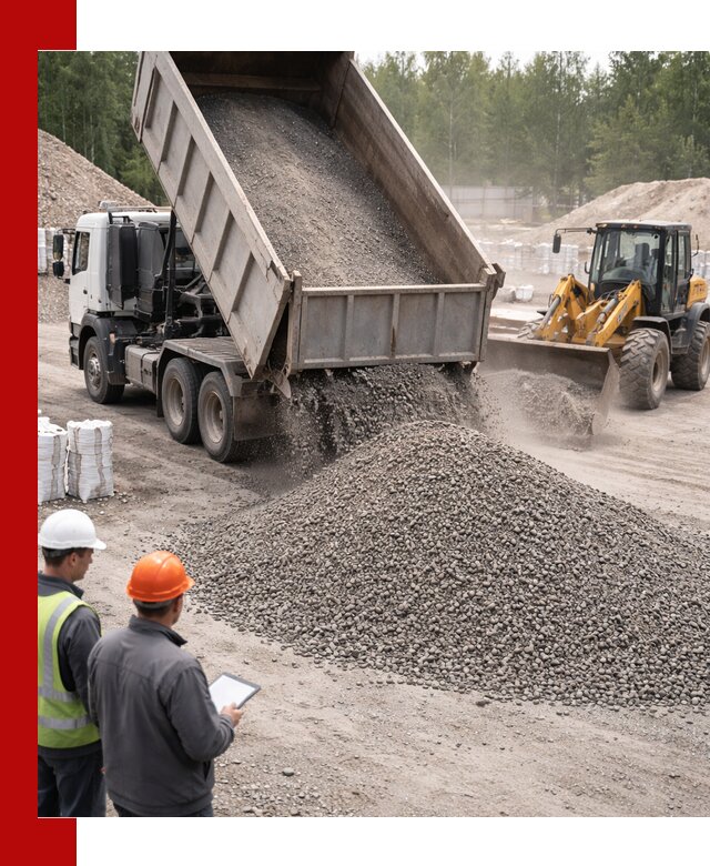 Доставка и продажа гранитного отсева 0-10 в Мирном