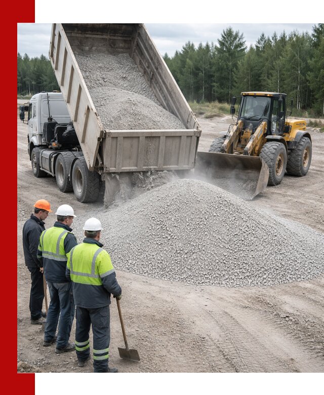 Известняковый отсев 0-5 доставка в Мирном быстро и выгодно
