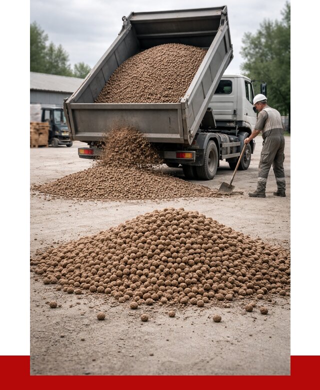 Керамзит с доставкой в Мирном от 4246 р. за м3 | ПРОНЕРУДМир