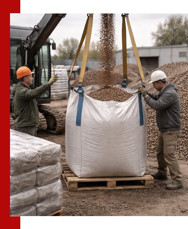 Керамзит в биг-бегах с доставкой в Мирном