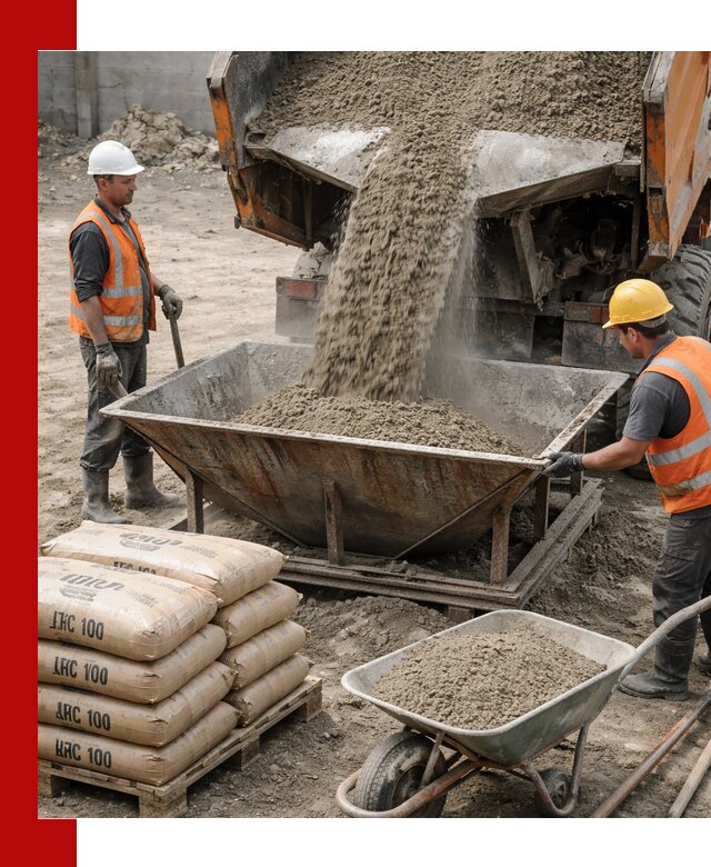 Доставка цементно-песчаной смеси М100 в Мирном