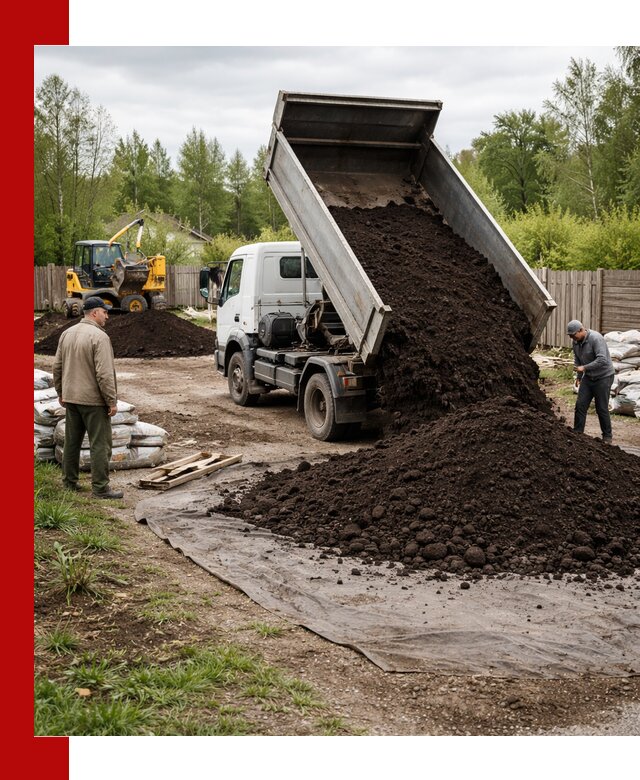 Доставка качественного почвогрунта в Мирном оптом и в розницу