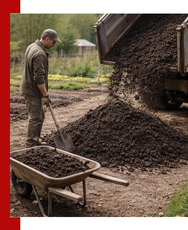 Доставка качественной земли для огорода в Мирном