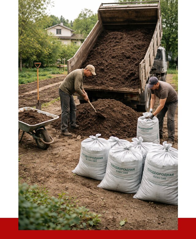 Плодородная смесь в Мирном от 4246 р./куб с доставкой | ПРОНЕРУДМир
