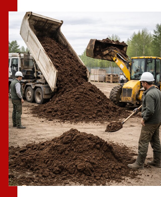 Доставка торфа оптом и в мешках в Мирном