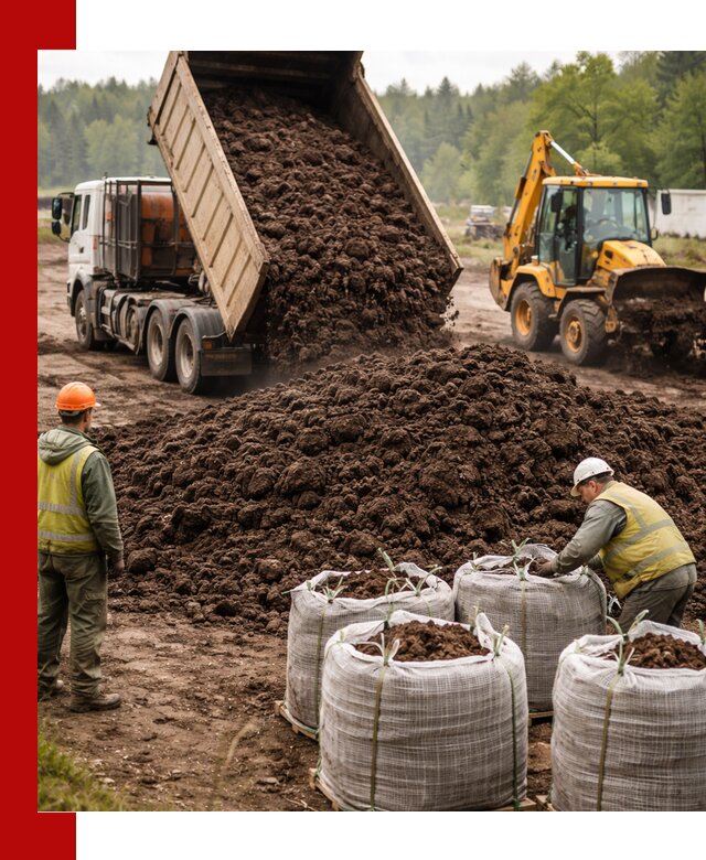 Доставка нейтрального торфа в Мирном оптом и в розницу