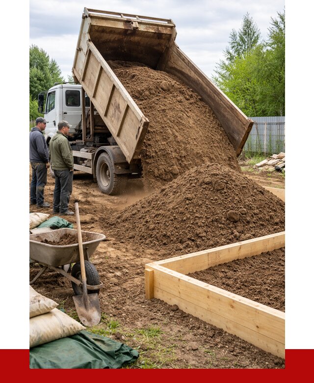 Торфо песчаная смесь в Мирном с доставкой от 1870 р. | ПРОНЕРУДМир