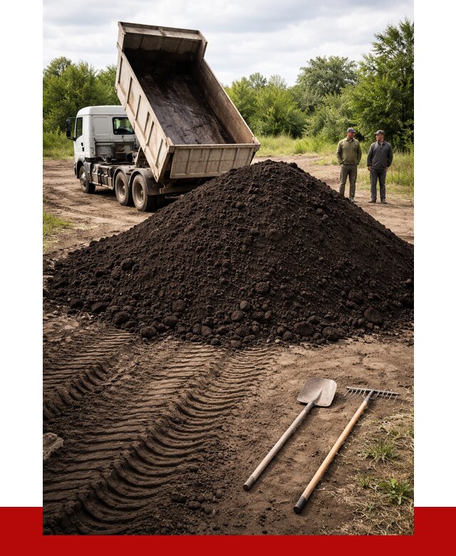 Купить чернозем навалом в Мирном от 1213 р. за куб | ПРОНЕРУДМир