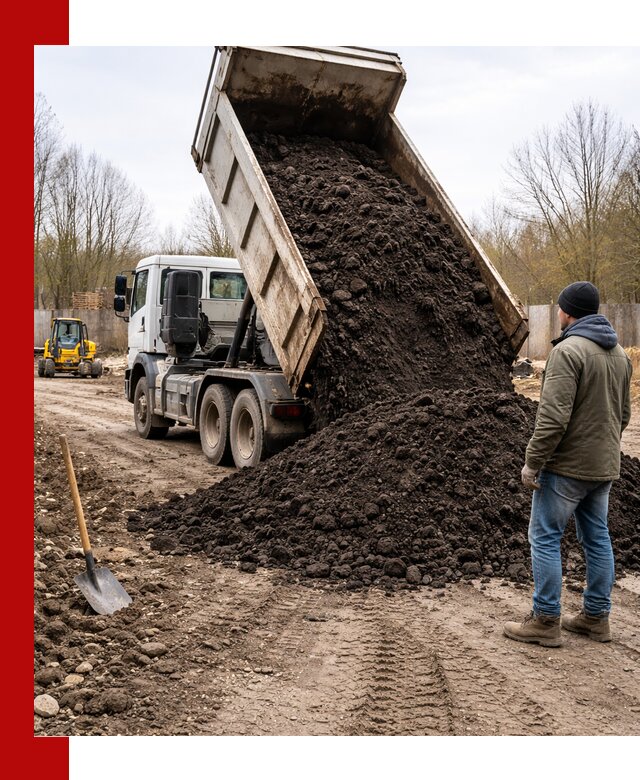 Доставка чернозема навалом в Мирном быстро и выгодно