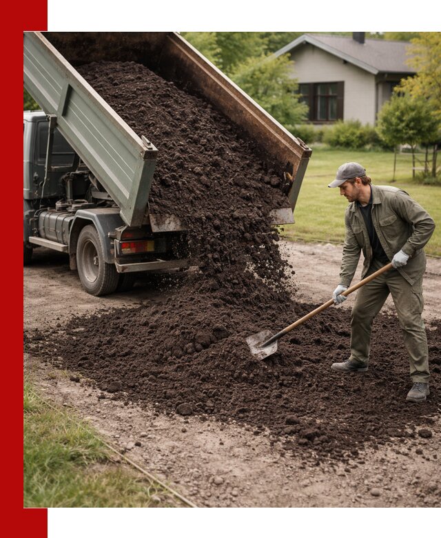 Чернозем для газона с доставкой в Мирном быстро и качественно