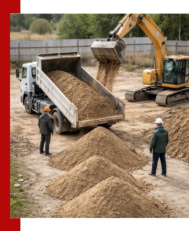 Доставка супеси вагонными и автопартиями в Мирном