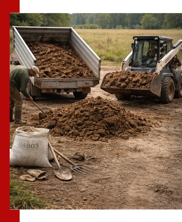 Доставка конского навоза в Мирном с разгрузкой и доставкой на объект