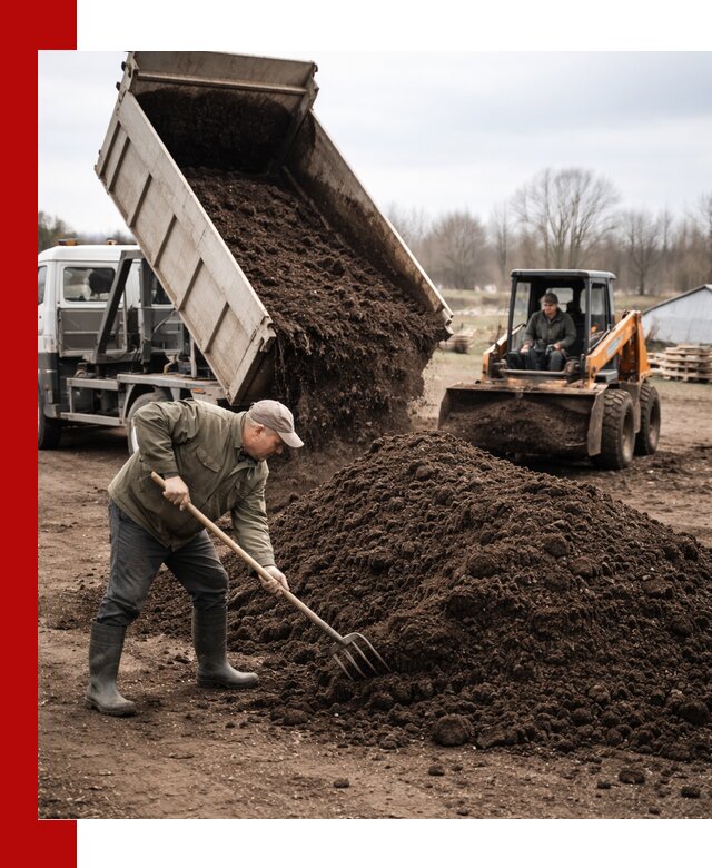 Доставка и продажа перегноя в Мирном быстро и дешево