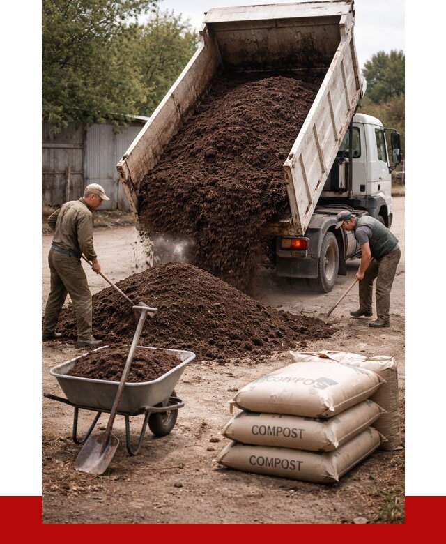 Купить компост в Мирном от 4246 р. за куб с доставкой | ПРОНЕРУДМир