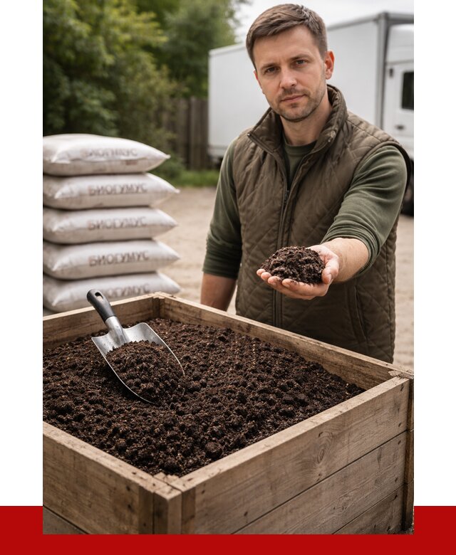 Купить биогумус в Мирном с доставкой от 8593 р. за куб | ПРОНЕРУДМир