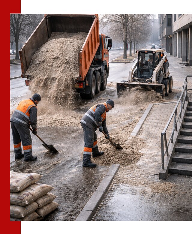Поставка противогололедных материалов в Мирном